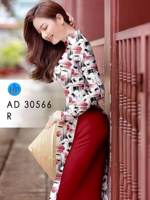 Vải Áo Dài Hoa Văn AD 30566 20